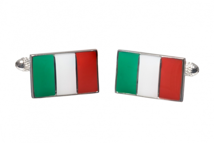 Italian Flag Cufflinks - Gents Shop